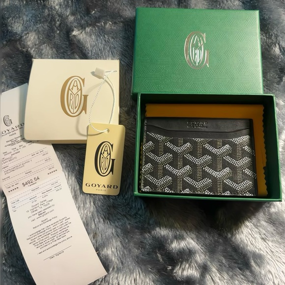 ✨ INSPIRED Goyard Saint Sulpice Card Holder – Black Classic - Picture 1 of 3
